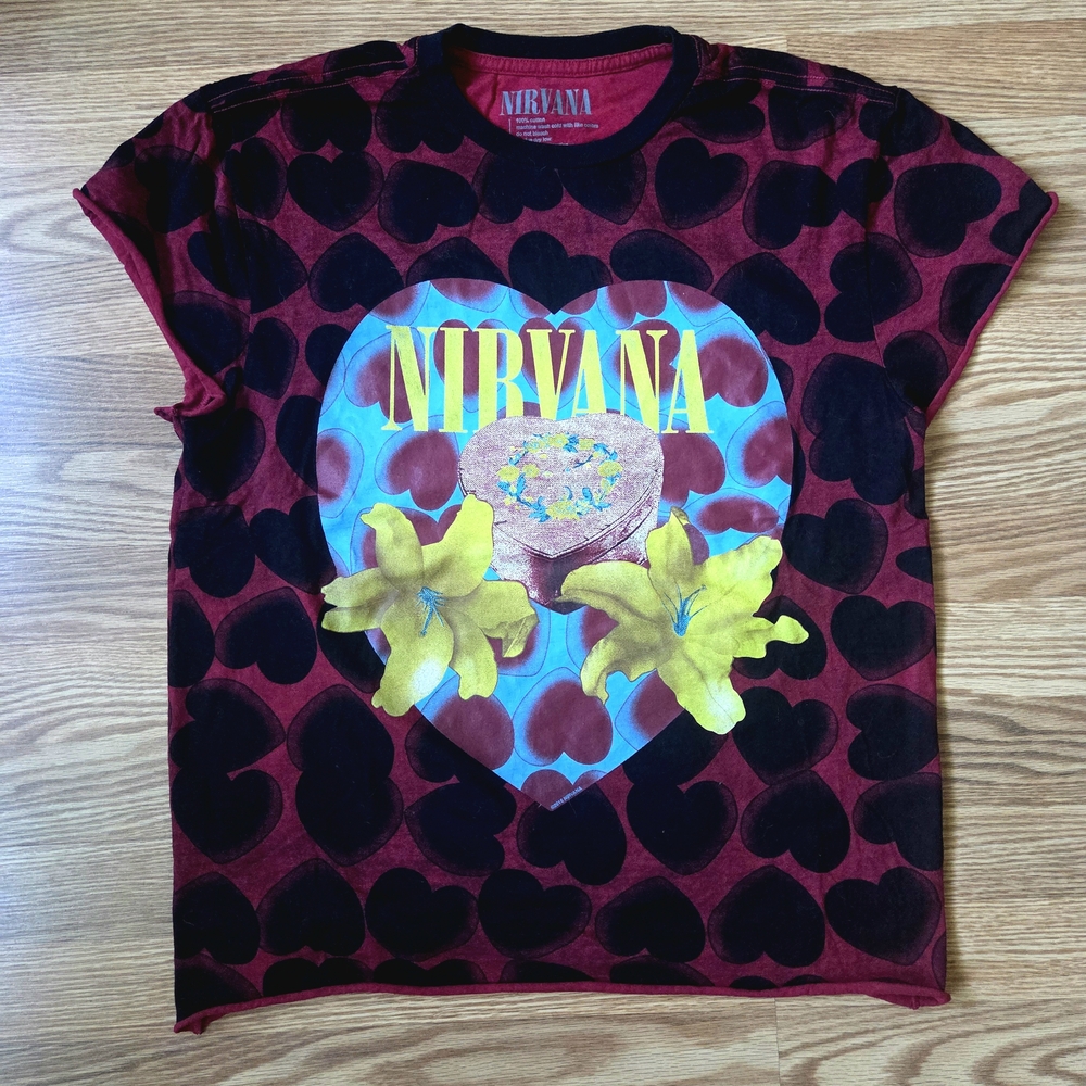 Nirvana Band Heart T-Shirt
